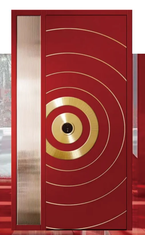 ELMNT-008 — Concentric detail, aluminium entrance door