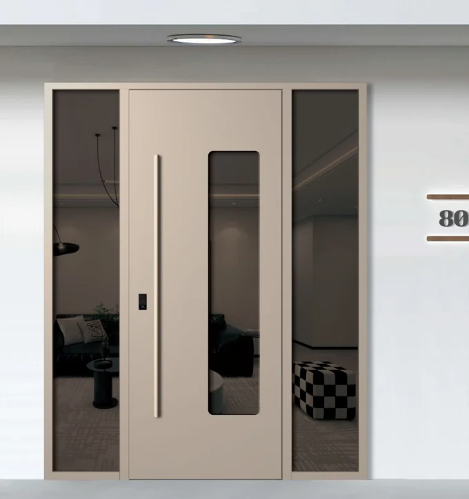ELMNT-011 — Glazed aperture, aluminium entrance door