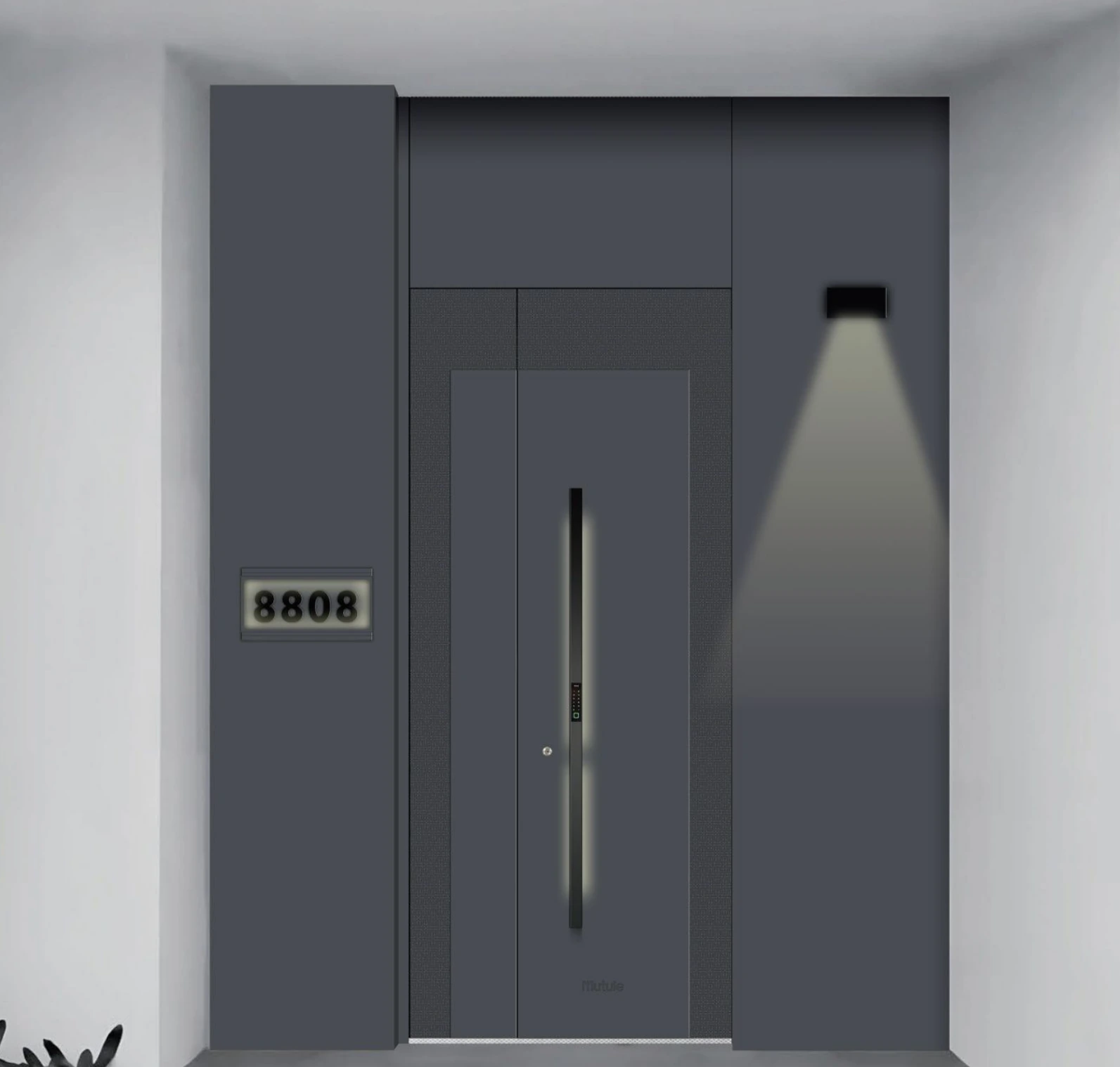 ELMNT-015 — Integrated facade, aluminium entrance door