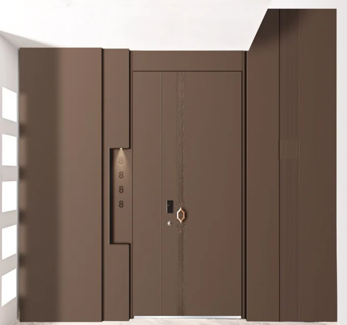 ELMNT-017 — Architectural surround, aluminium entrance door