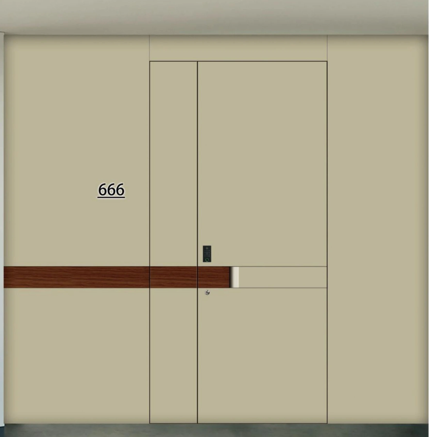 ELMNT-021 — Seamless facade, aluminium entrance door