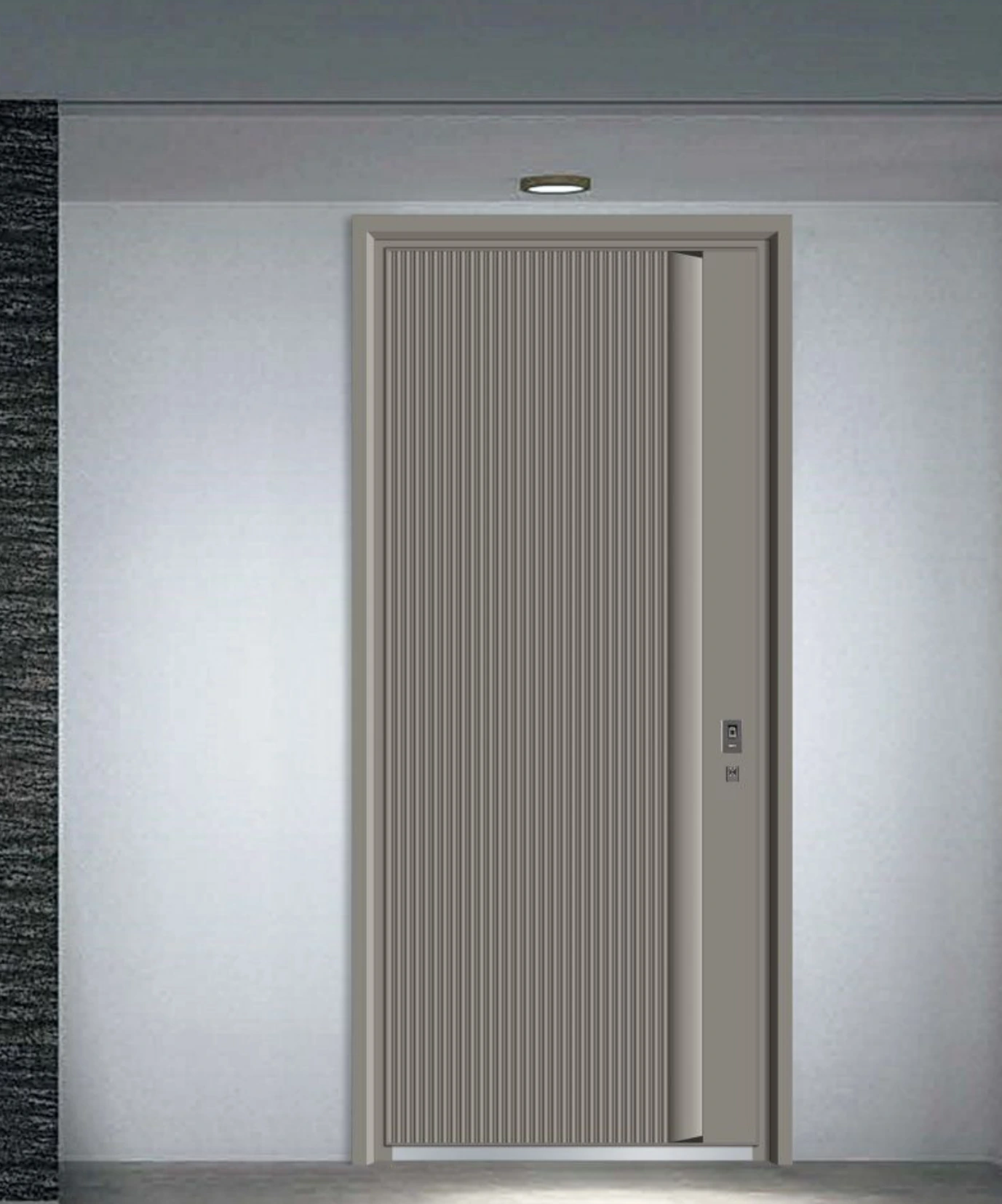 ELMNT-046 — Vertical rhythm, aluminium entrance door