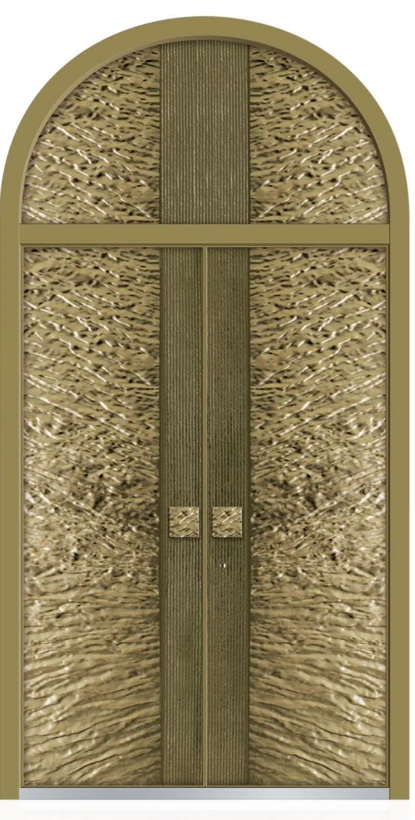 ELMNT-055 — Arched ornament, aluminium entrance door