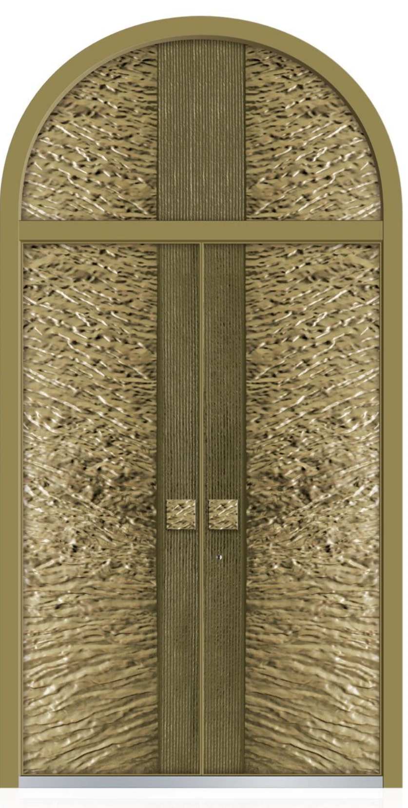 ELMNT-055 — Arched ornament, aluminium entrance door