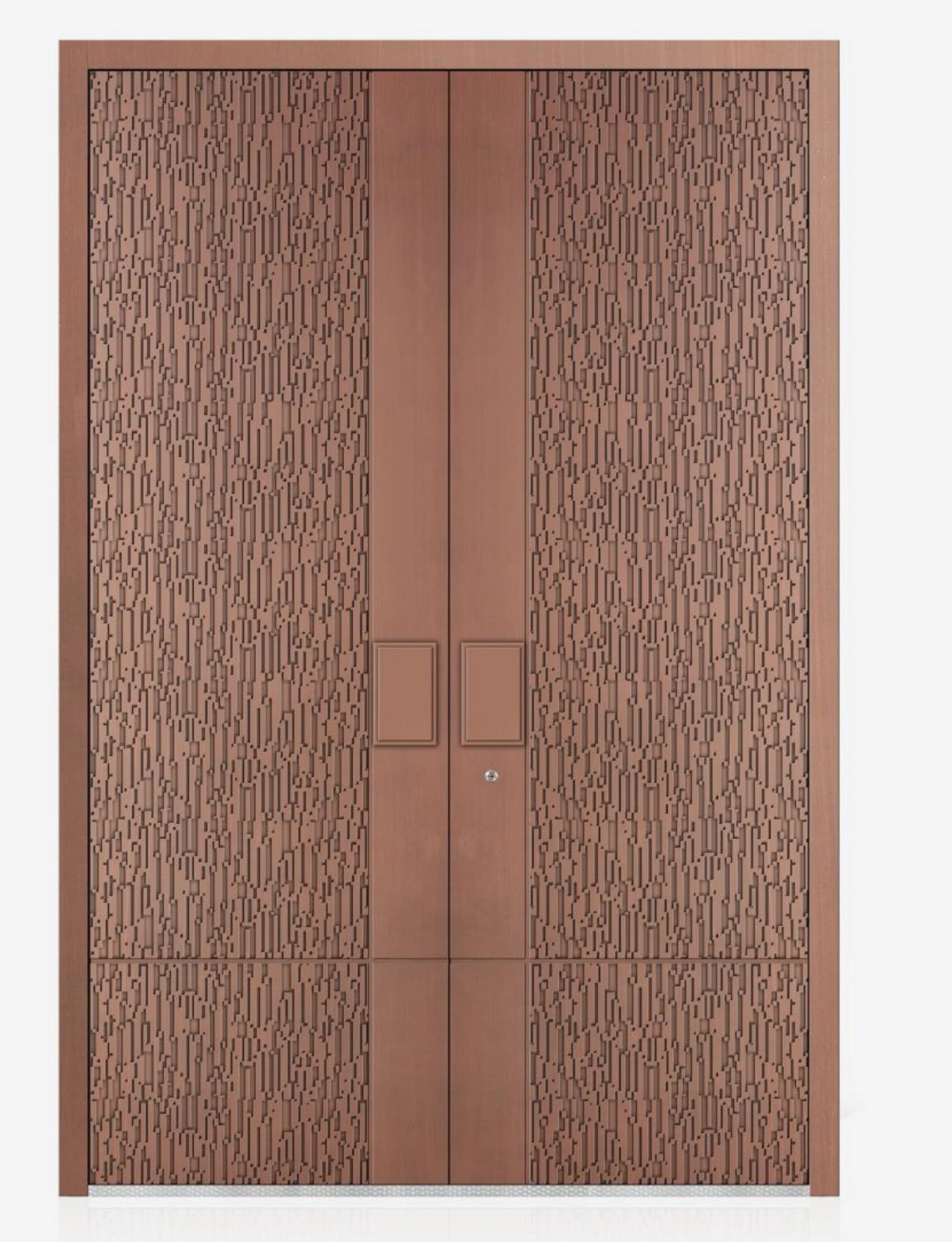 ELMNT-059 — Copper relief, aluminium entrance door