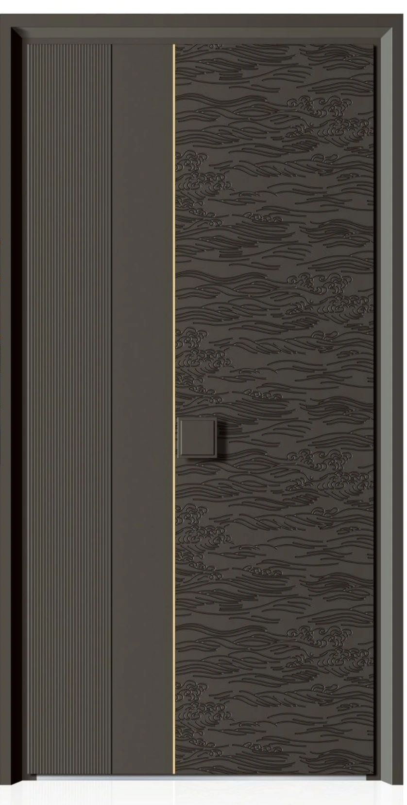ELMNT-066 — Natural-look relief, aluminium entrance door