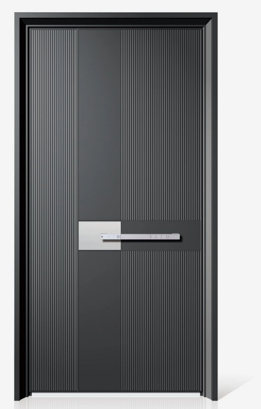 ELMNT-068 — Linear contrast, aluminium entrance door