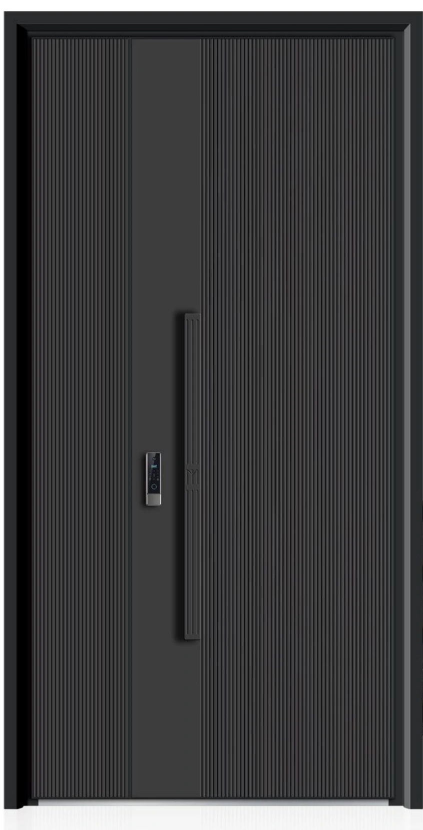ELMNT-069 — Minimal black entry, aluminium entrance door