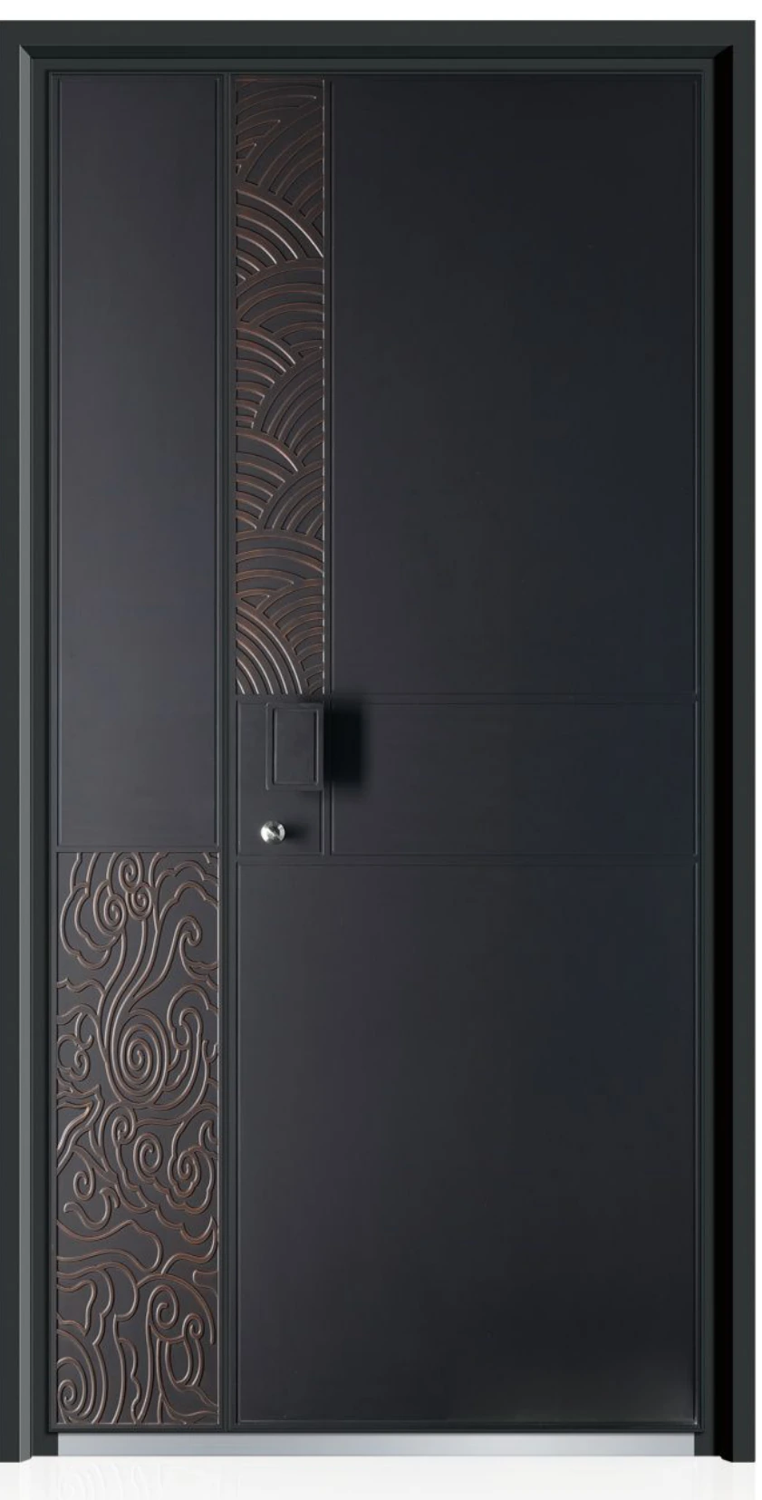 ELMNT-070 — Decorative side panel, aluminium entrance door