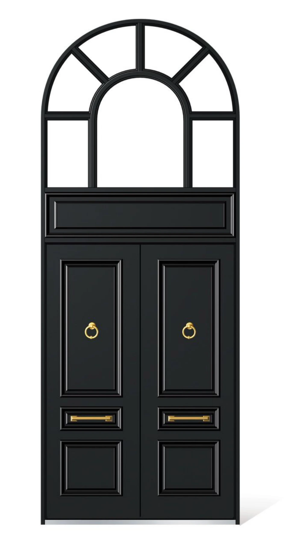 ELMNT-077 — Arched glazed entry, aluminium entrance door
