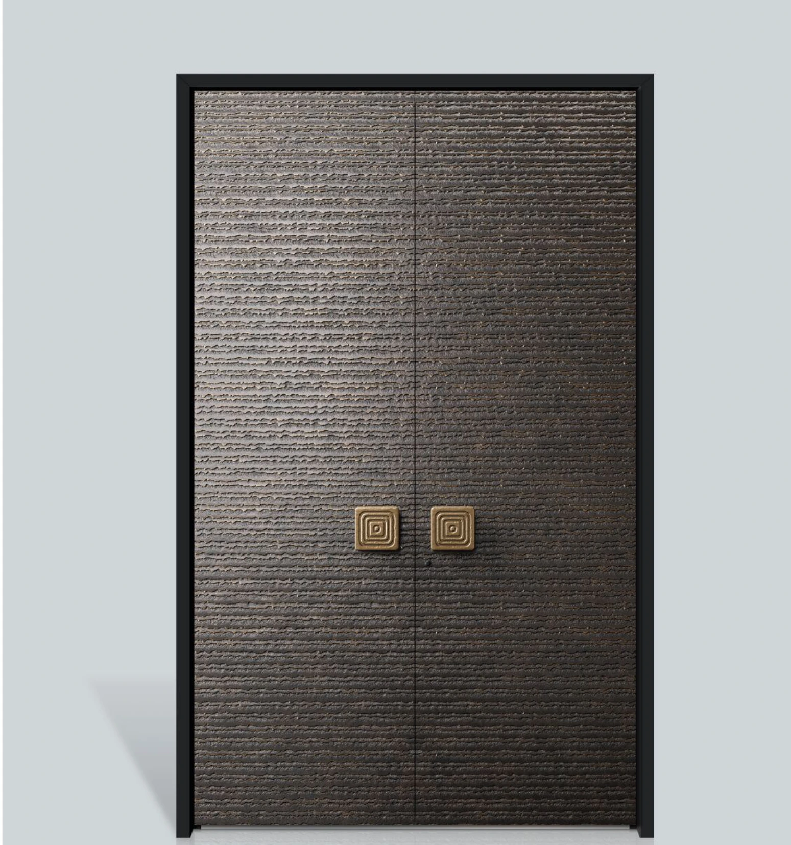 ELMNT-079 — Textured twin pulls, aluminium entrance door