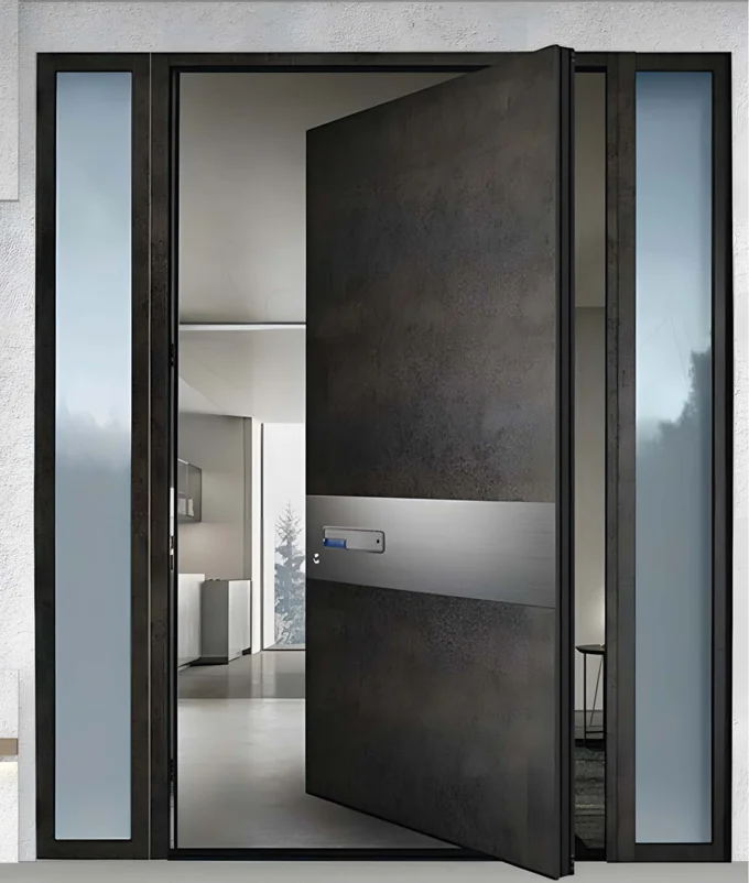 ELMNT-092 — Textured statement entrance, aluminium entrance door