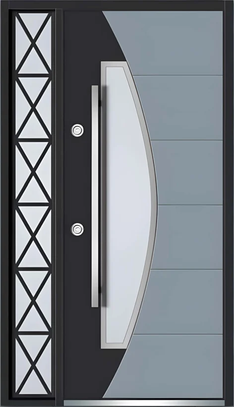 ZI-002 — Zinc alloy entrance, zinc alloy entrance door
