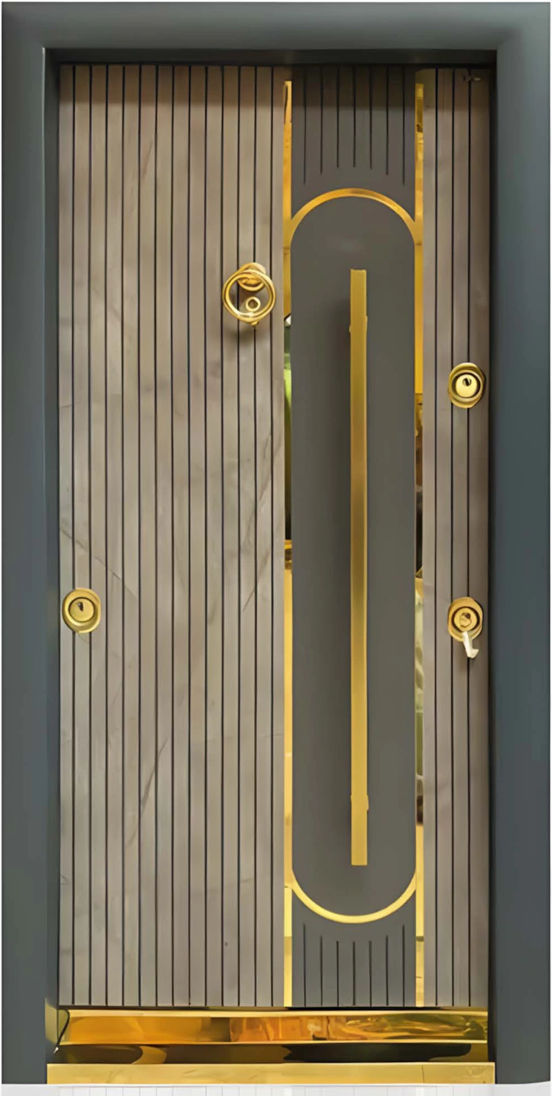 ZI-009 — Zinc alloy entrance, zinc alloy entrance door