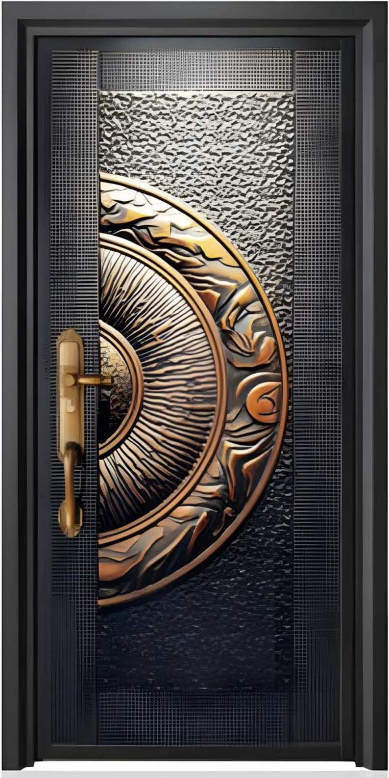 ZI-063 — Zinc alloy entrance, zinc alloy entrance door