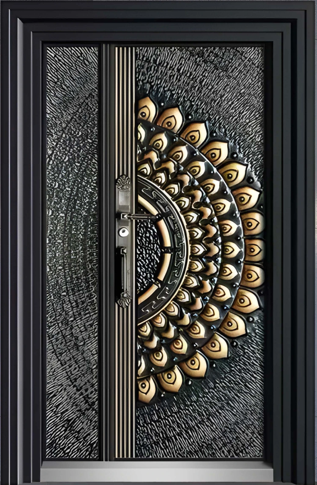 ZI-064 — Zinc alloy entrance, zinc alloy entrance door