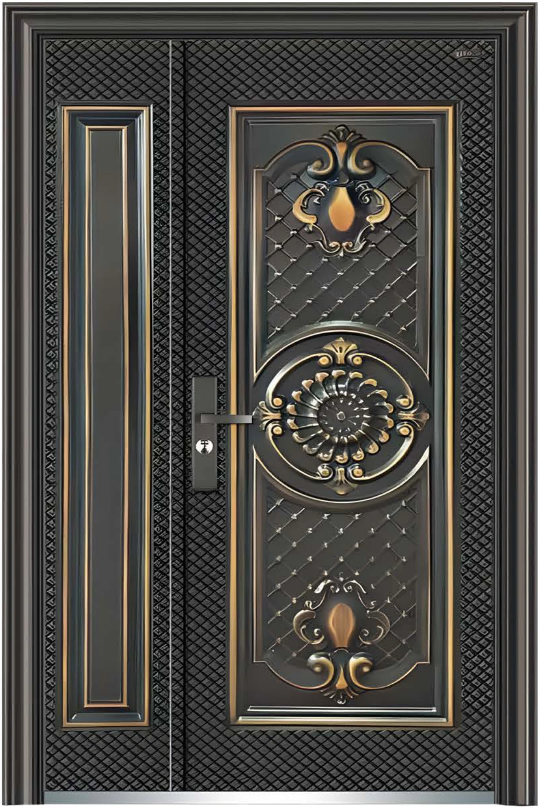 ZI-069 — Zinc alloy entrance, zinc alloy entrance door