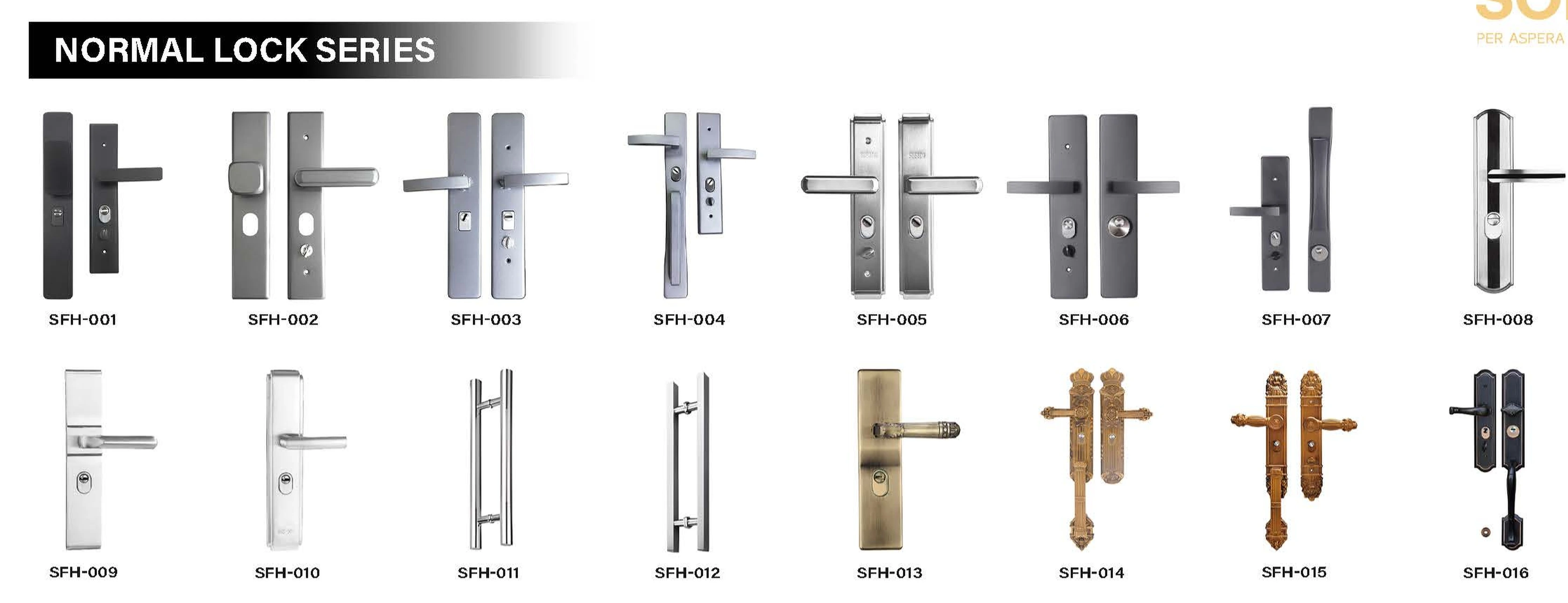 The Element Doors collection of physical door handles and locks
